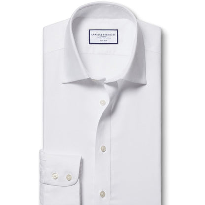 Charles Tyrwhitt Men's Slim-Fit Non-Iron Royal Oxford Dress Shirt