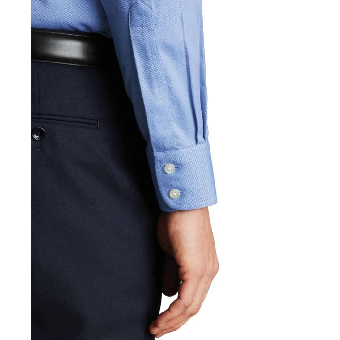 Charles Tyrwhitt Men's Slim-Fit Non-Iron Royal Oxford Dress Shirt