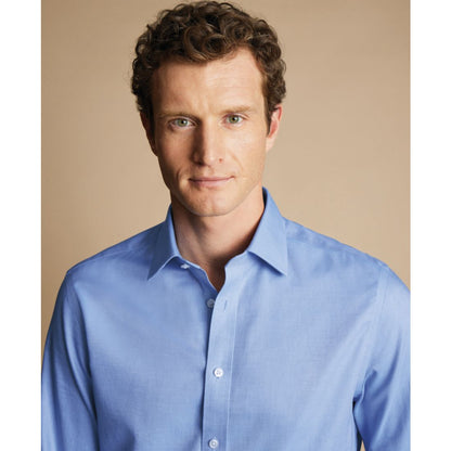 Charles Tyrwhitt Men's Slim-Fit Non-Iron Royal Oxford Dress Shirt