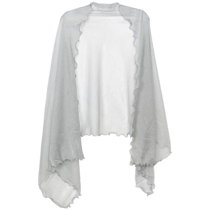 I.n.c. International Concepts Ruffle-Edge Metallic Evening Wrap, Created for Macy's