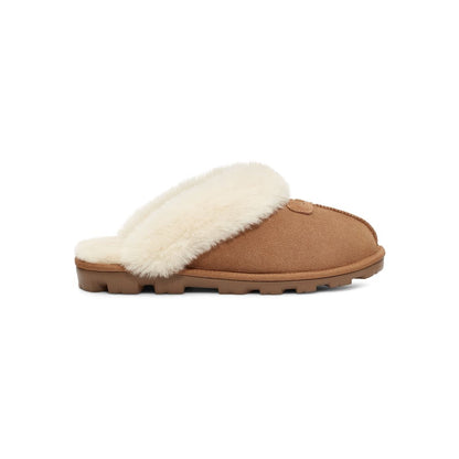 Women's Coquette Durable Sheepskin Slipper