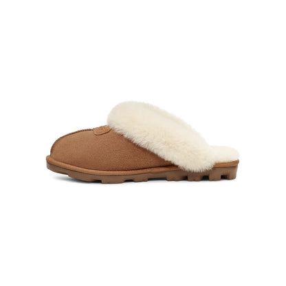 Women's Coquette Durable Sheepskin Slipper