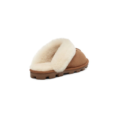 Women's Coquette Durable Sheepskin Slipper