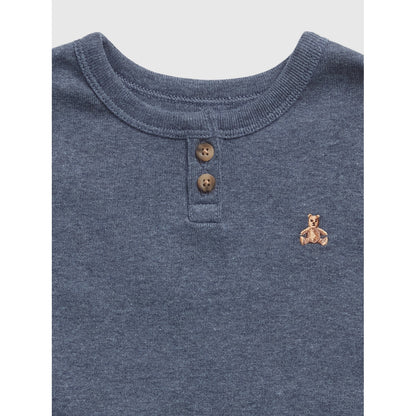 Toddler & Organic Cotton Heather Henley Pj Set