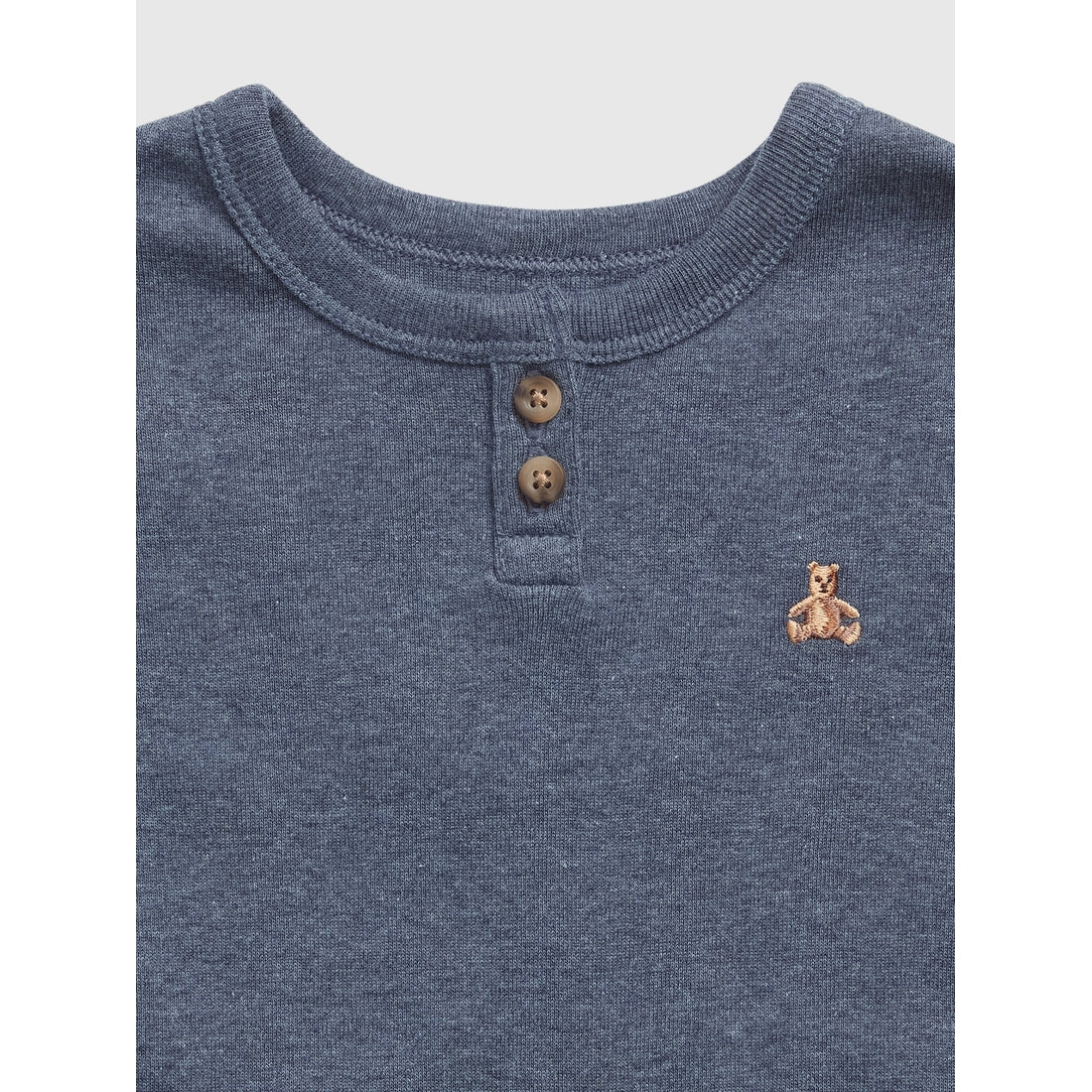 Toddler & Organic Cotton Heather Henley Pj Set