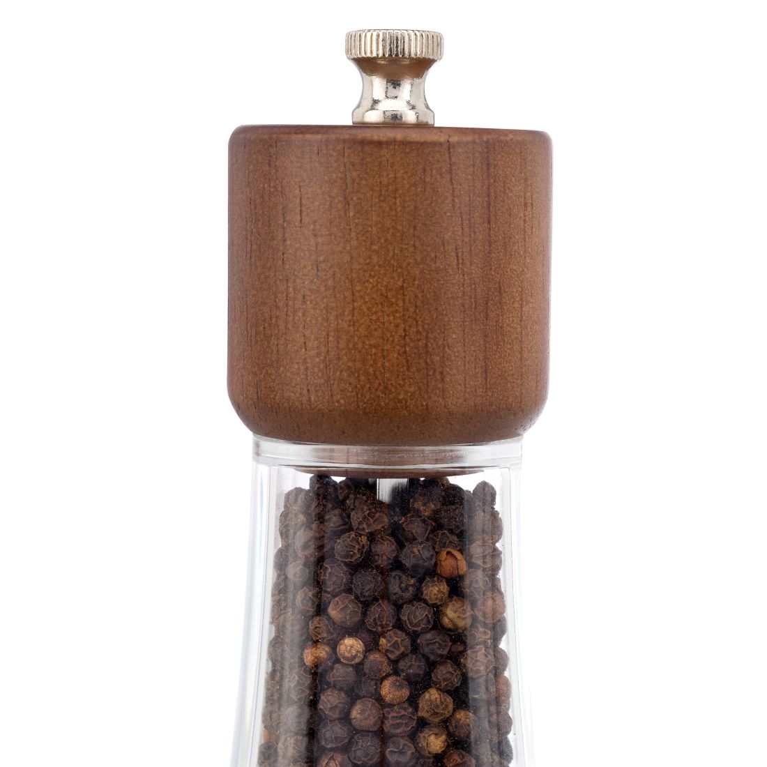 Cole & Mason Maccelfield Round Top Soft Square Wood Mill and Shaker Set, 2 Piece