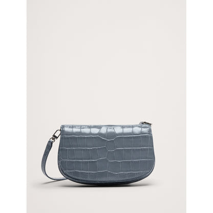 Embossed Leather Crossbody Bag
