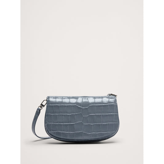 Embossed Leather Crossbody Bag