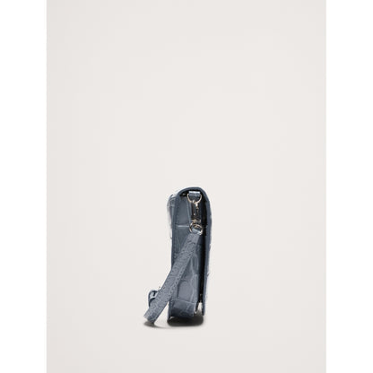 Embossed Leather Crossbody Bag