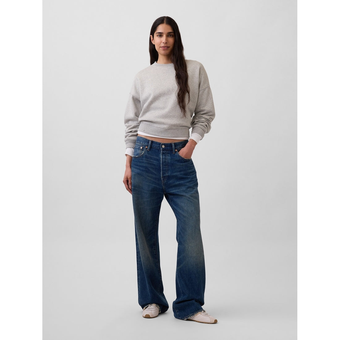 Women's Vintagesoft Wedge Crewneck Sweatshirt