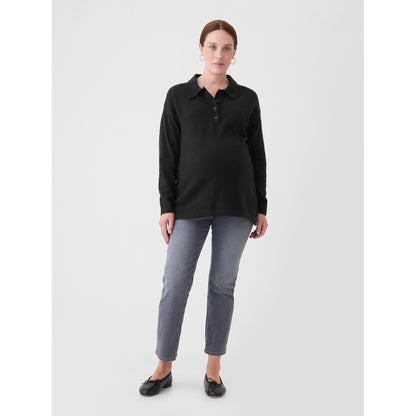 Maternity CashSoft Polo Shirt Sweater