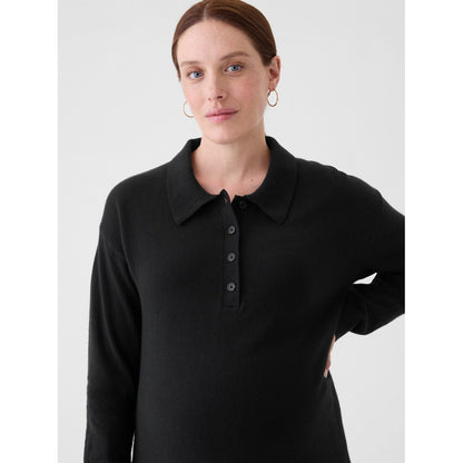 Maternity CashSoft Polo Shirt Sweater