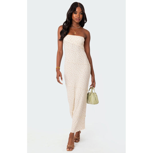 Edikted Women's Lynn Ribbed Maxi Dress