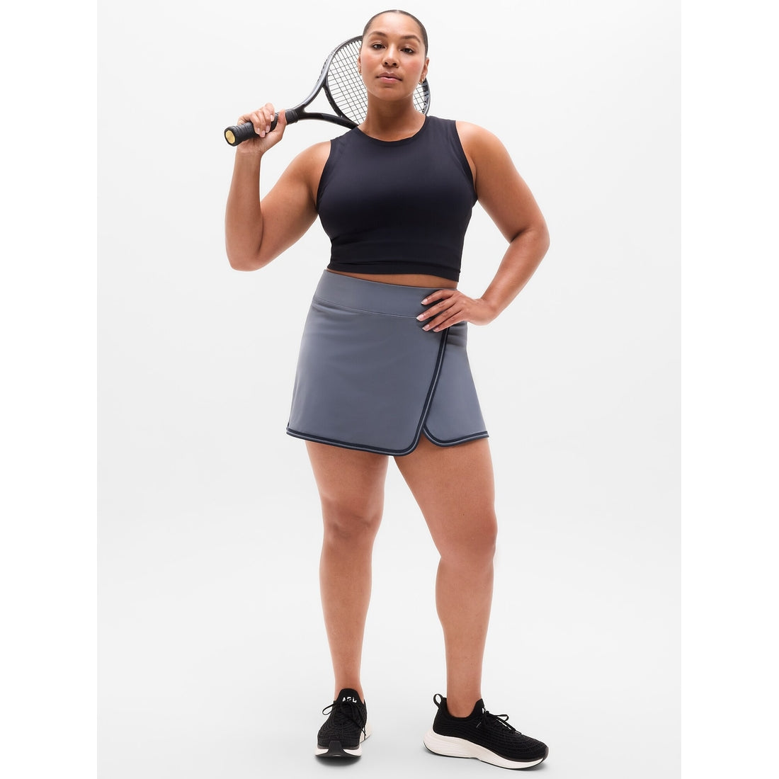 Women's Crosscourt High Rise Tipped 14" Skort