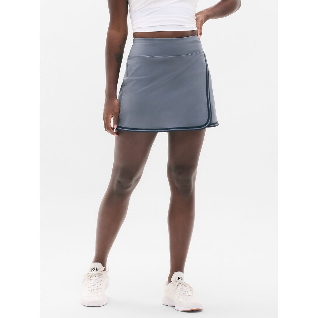 Women's Crosscourt High Rise Tipped 14" Skort