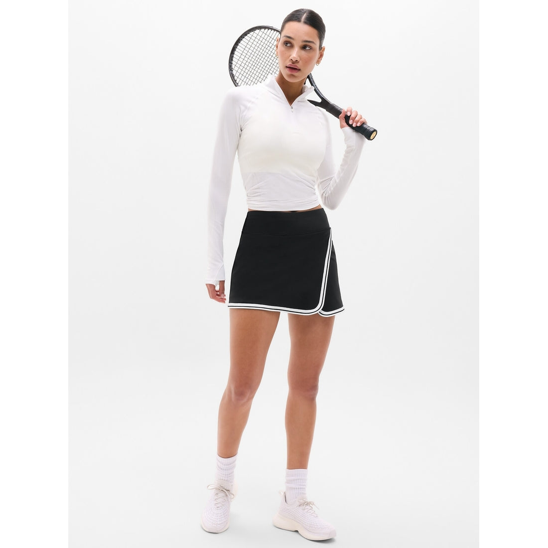 Women's Crosscourt High Rise Tipped 14" Skort