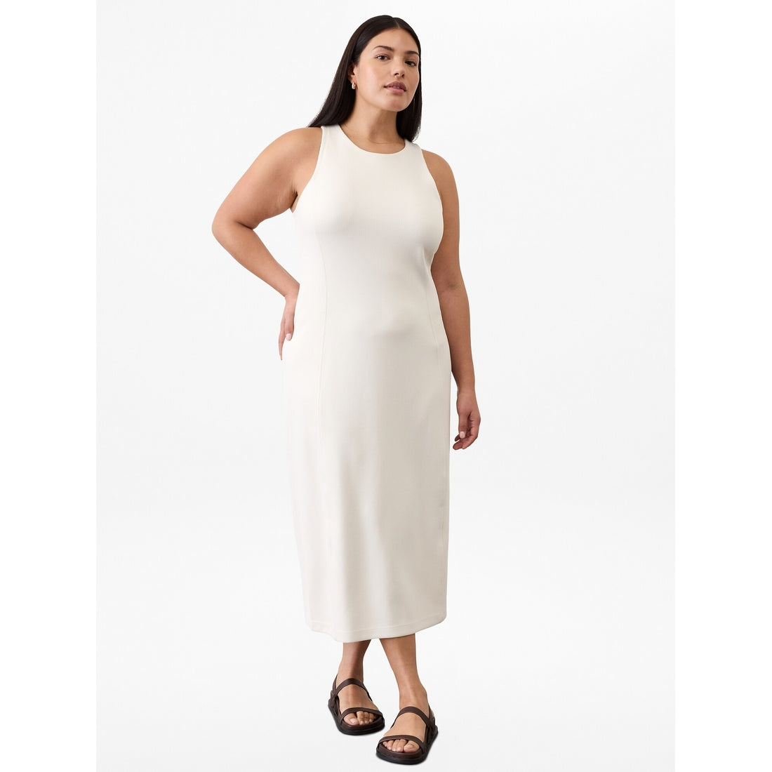 Women's Seasoft Rib Midi Tank Dress