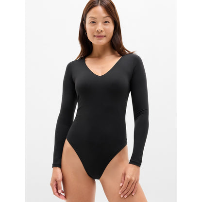 Women's Bodymove Plunge Long Sleeve Bodysuit