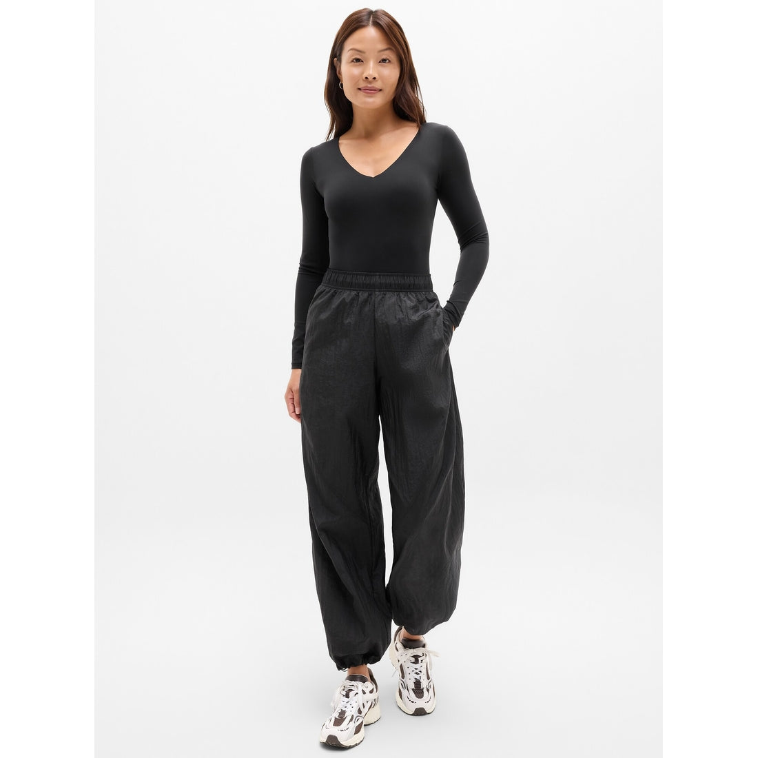 Women's Bodymove Plunge Long Sleeve Bodysuit