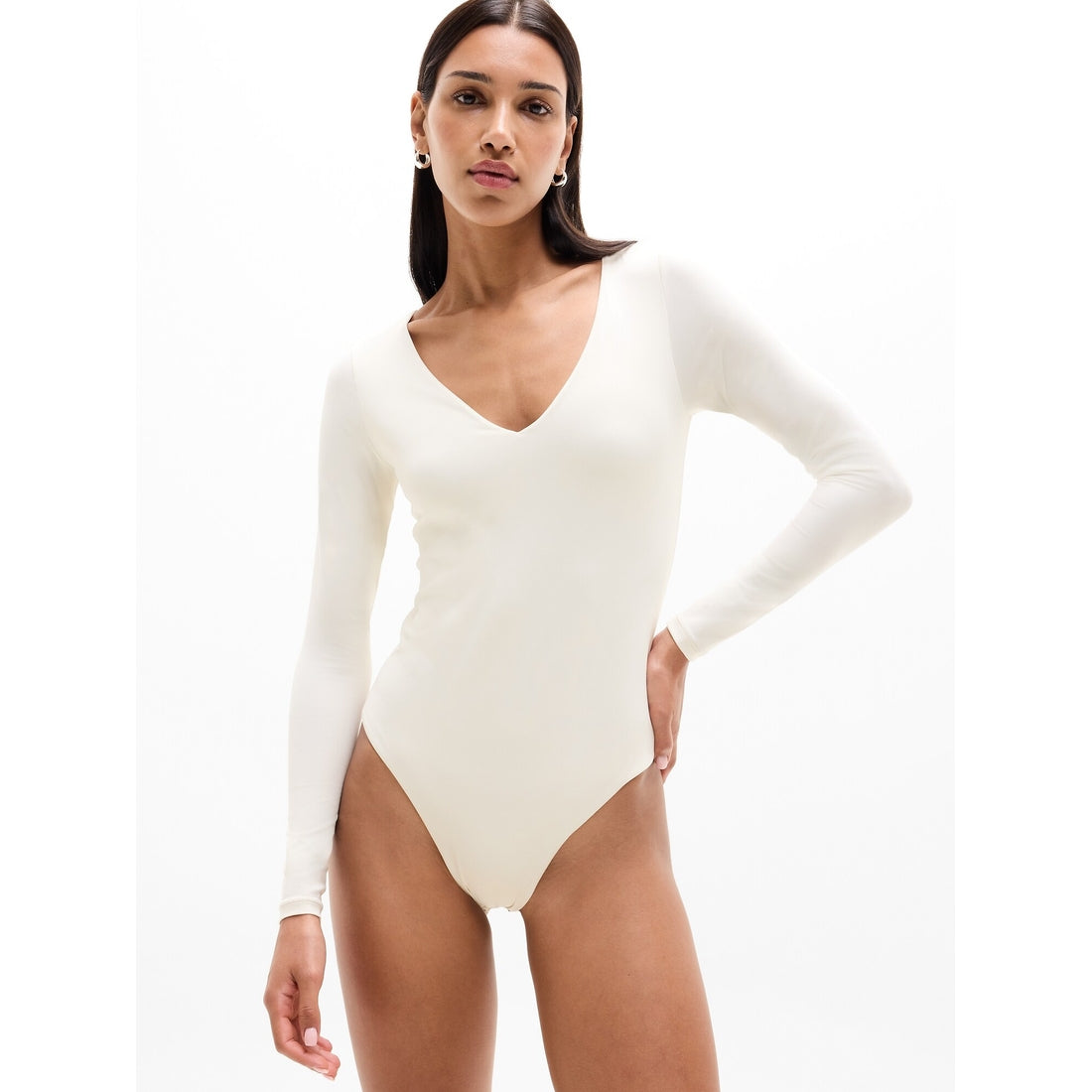 Women's Bodymove Plunge Long Sleeve Bodysuit