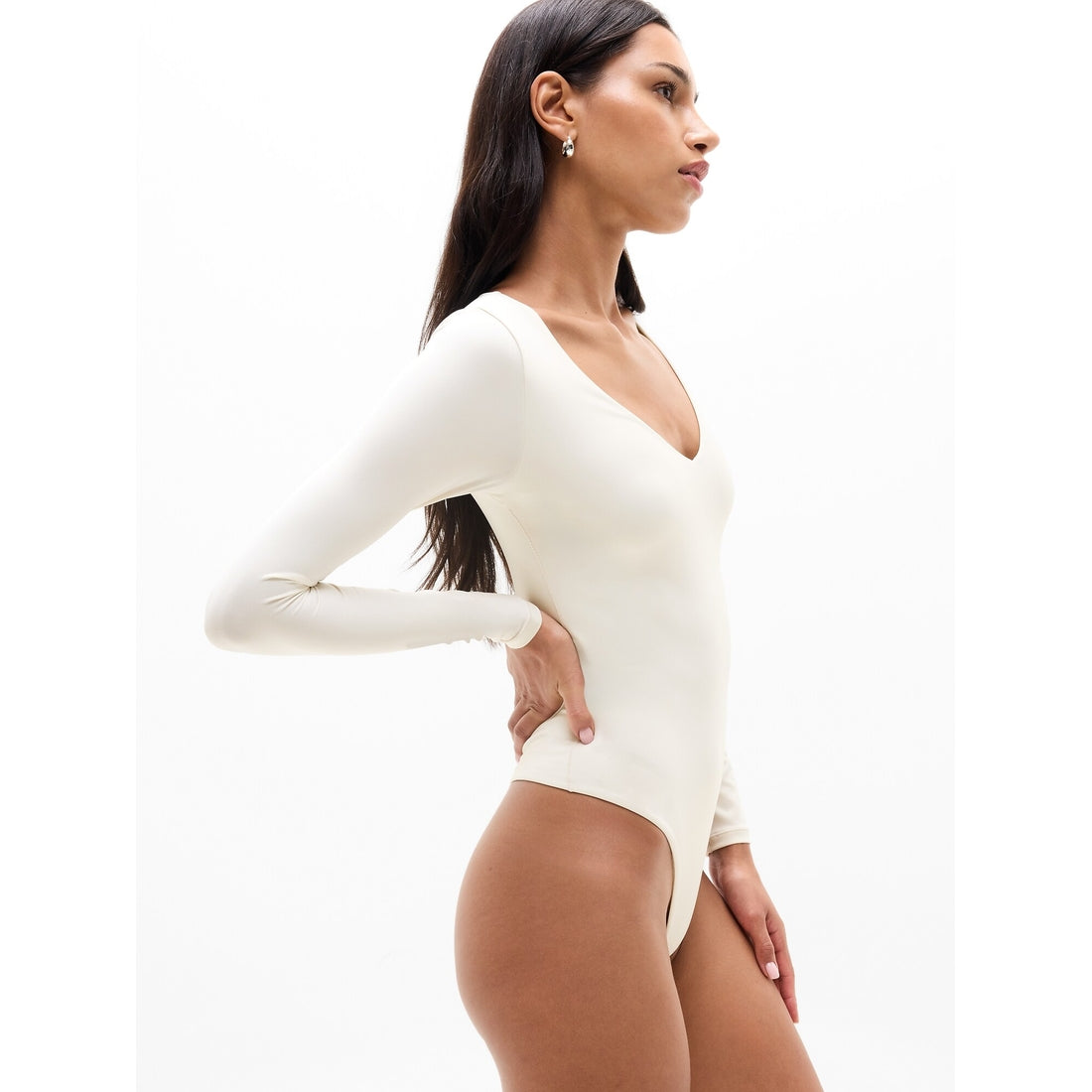 Women's Bodymove Plunge Long Sleeve Bodysuit