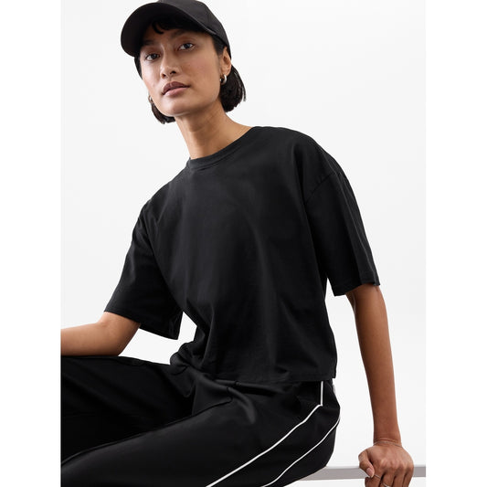 Women's True Cotton Crop Tee