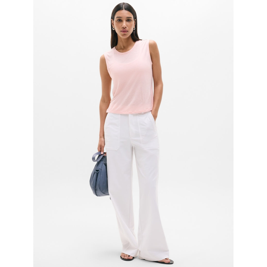 Women's Getaway Linen Blend Muscle Tank