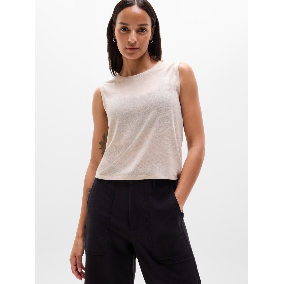 Women's Getaway Linen Blend Muscle Tank
