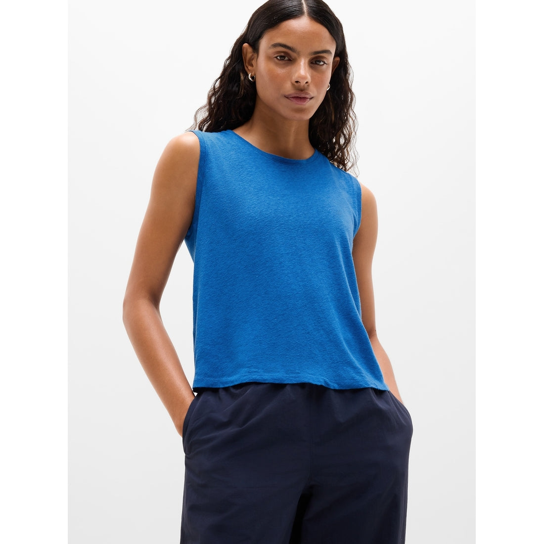 Women's Getaway Linen Blend Muscle Tank