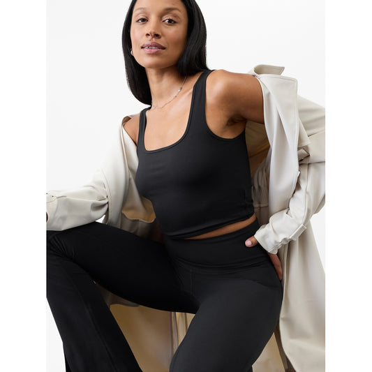 Women's Signature Rib Square Neck Crop Tank