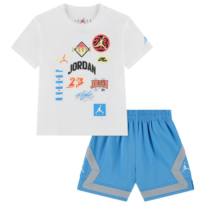 Boys Jordan Dynasty Patch T-Shirt Shorts Set