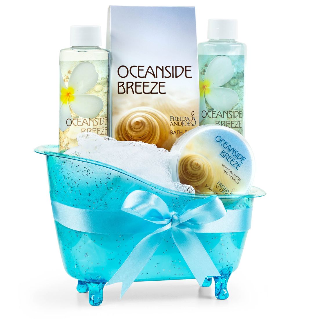 Passion Fruit Fragrance Bath & Body Spa Gift Set in an Apple Green Tub Basket