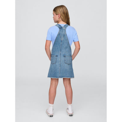 Girls' Denim Pinafore Dress