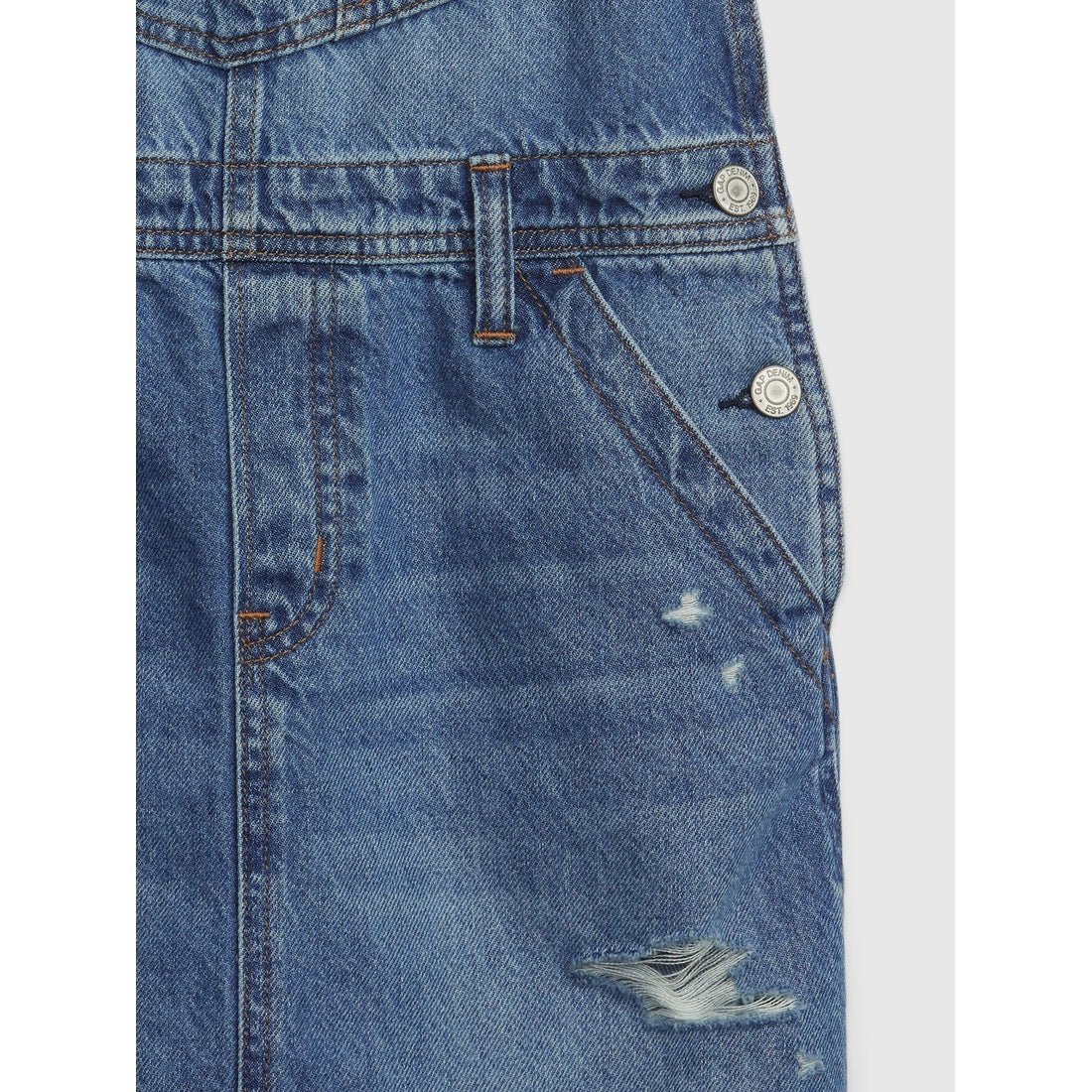 Girls' Denim Pinafore Dress