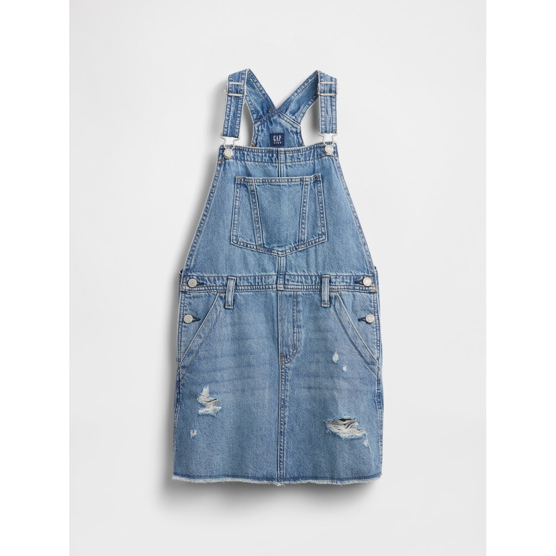 Girls' Denim Pinafore Dress