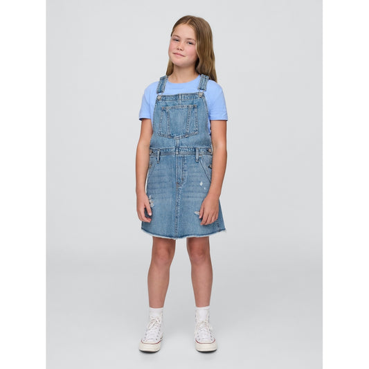 Girls' Denim Pinafore Dress