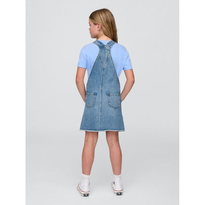 Girls' Denim Pinafore Dress