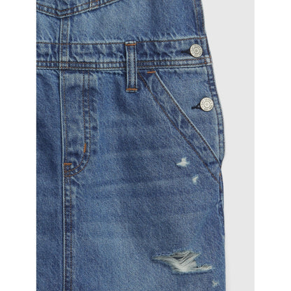 Girls' Denim Pinafore Dress