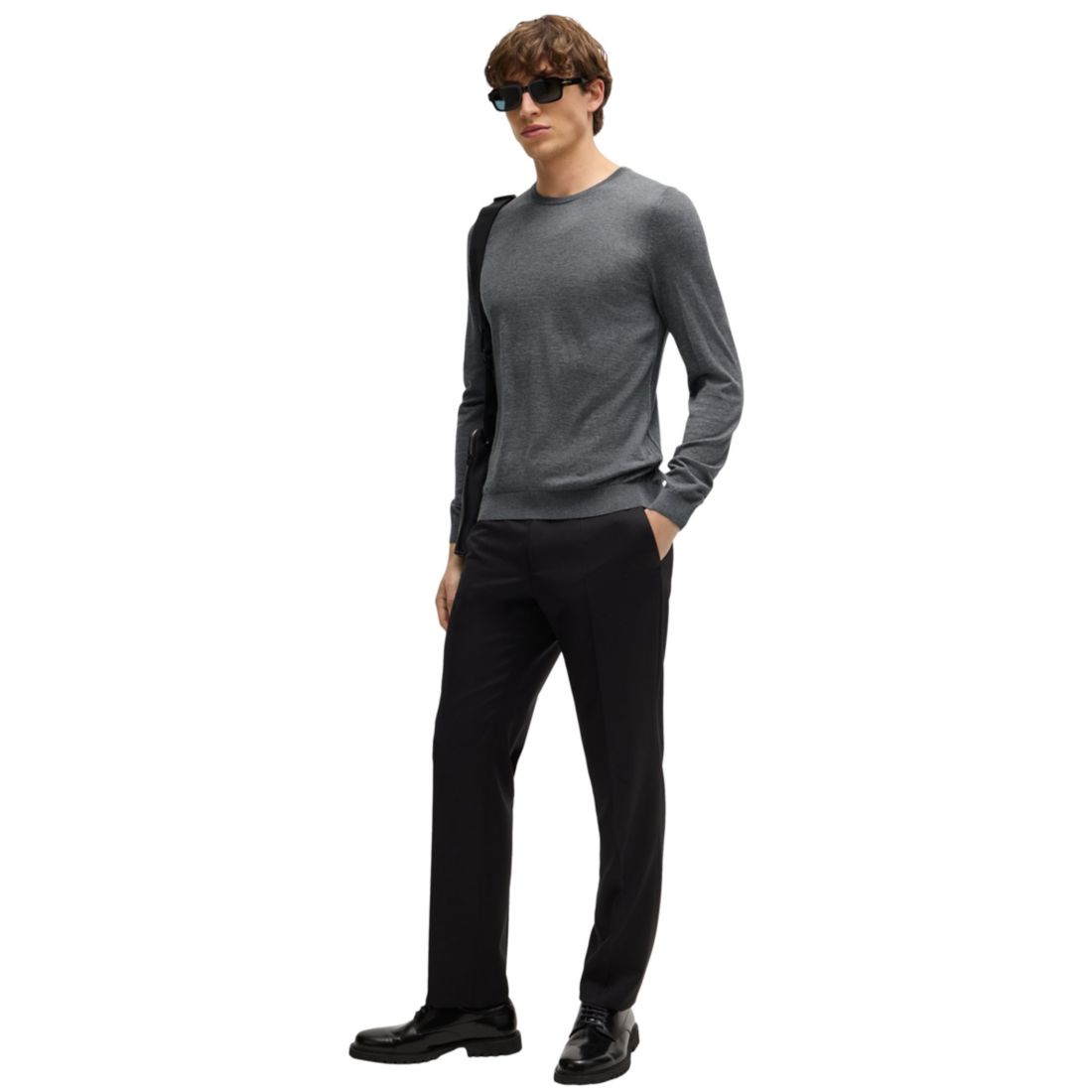 Boss by Hugo Boss Men's Slim-Fit Merino Wool Sweater