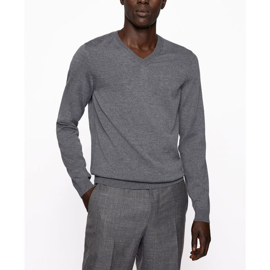 Boss by Hugo Boss Men's Slim-Fit Merino Wool V-Neck Sweater