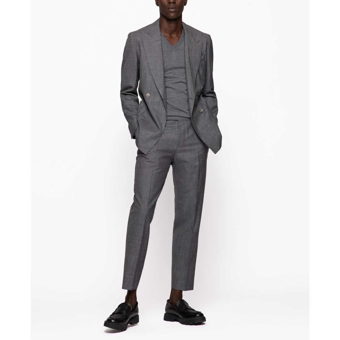 Boss by Hugo Boss Men's Slim-Fit Merino Wool V-Neck Sweater