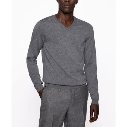 Boss by Hugo Boss Men's Slim-Fit Merino Wool V-Neck Sweater