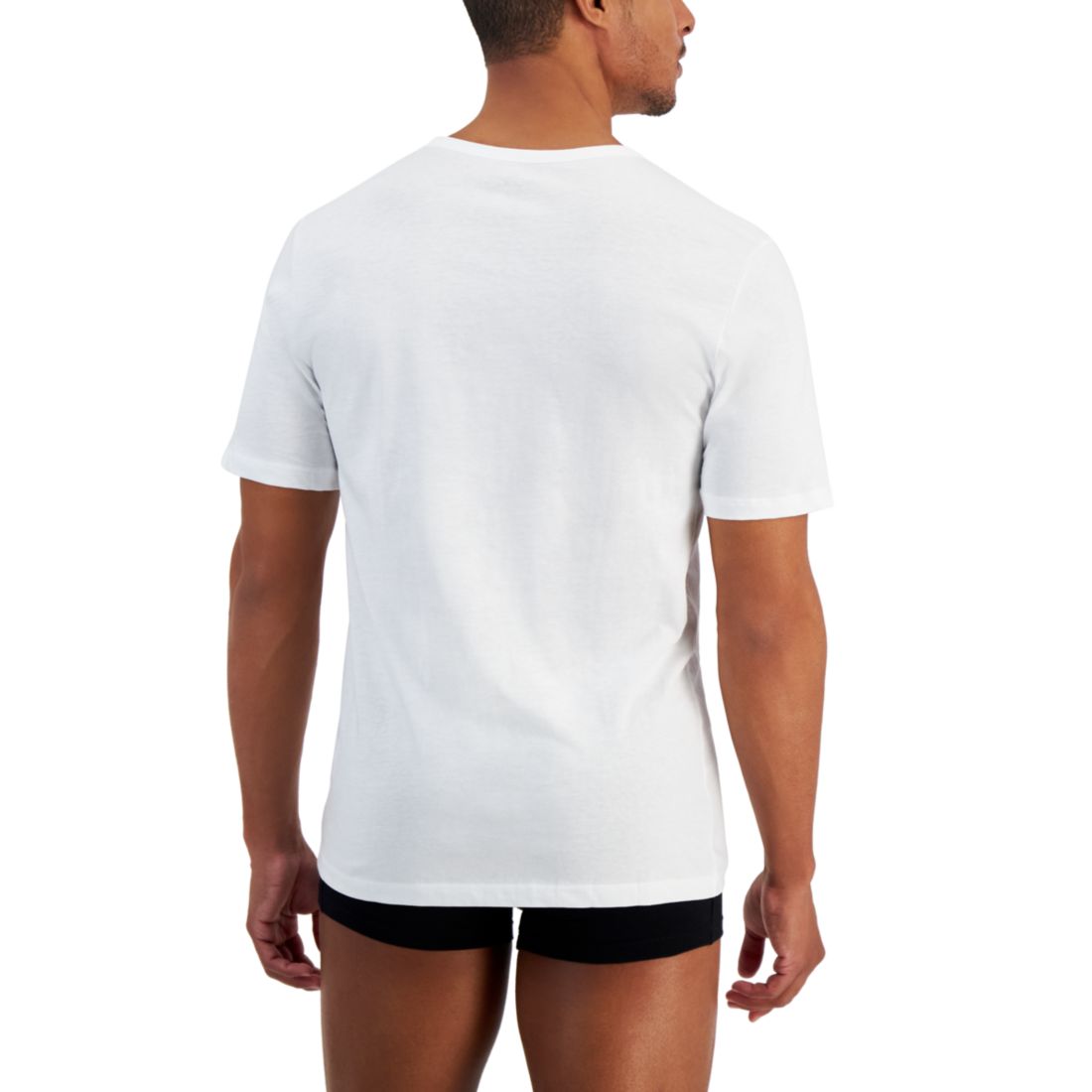 Hugo by Hugo Boss Men's 5-Pack Authentic Solid Cotton V-Neck T-Shirts