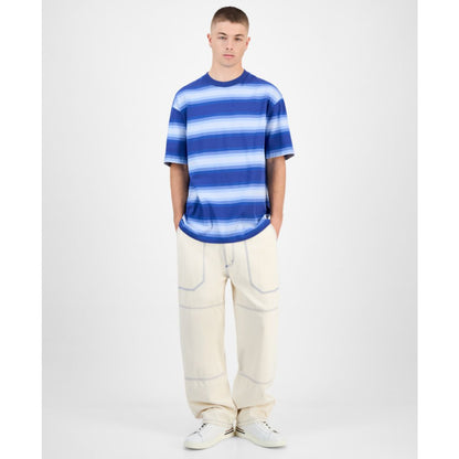 Hugo Boss Men's Cotton Nisote Striped Crewneck T-Shirt