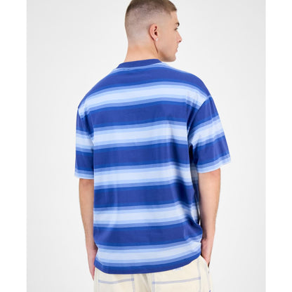 Hugo Boss Men's Cotton Nisote Striped Crewneck T-Shirt