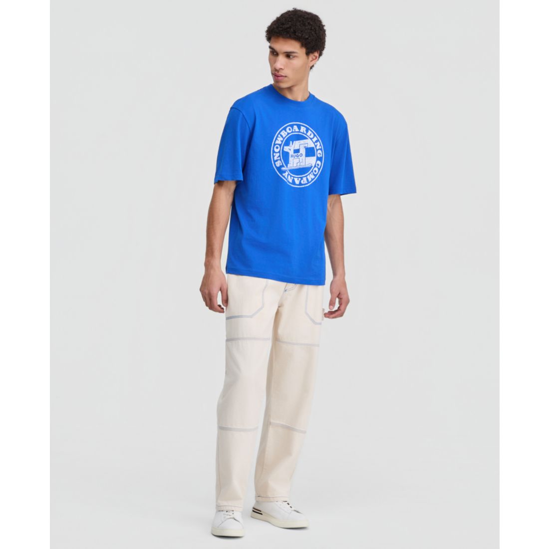 Hugo Boss Men's Napolux Short-Sleeve Crewneck Graphic T-Shirt