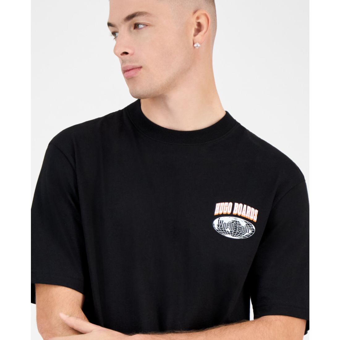 Hugo Boss Men's Nartupix Logo Graphic Crewneck T-Shirt