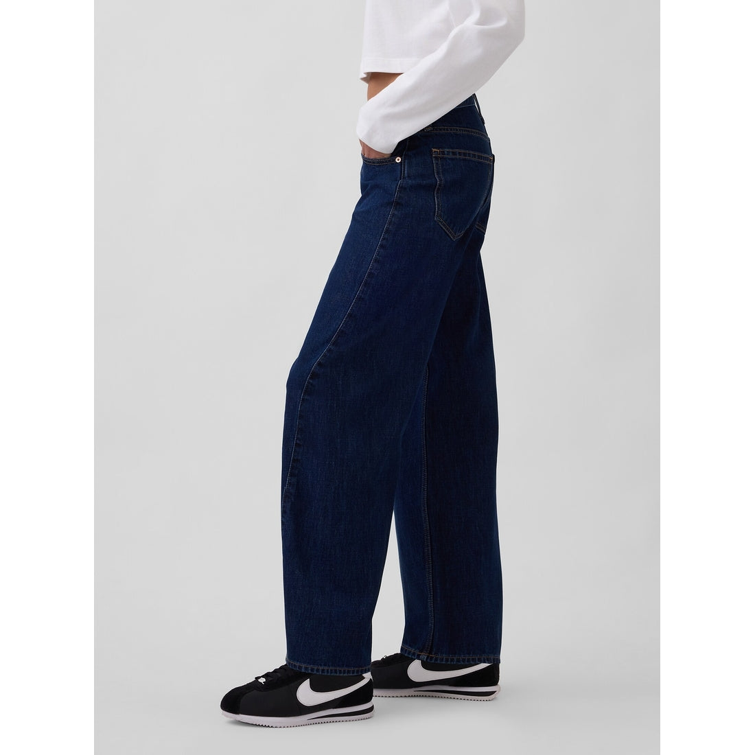 Women's High Rise Barrel Jeans