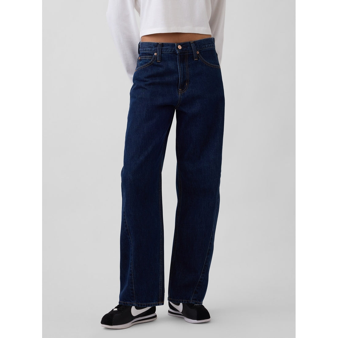 Women's High Rise Barrel Jeans