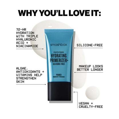 Smashbox Photo Finish Hydrating Primerizer+ Silicone-Free Primer, 1.35 oz.